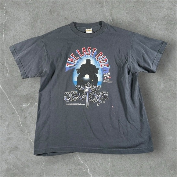 Other - Vintage The Undertaker Shirt Mens Small Grey Y2K The Last Ride Wrestling 2002